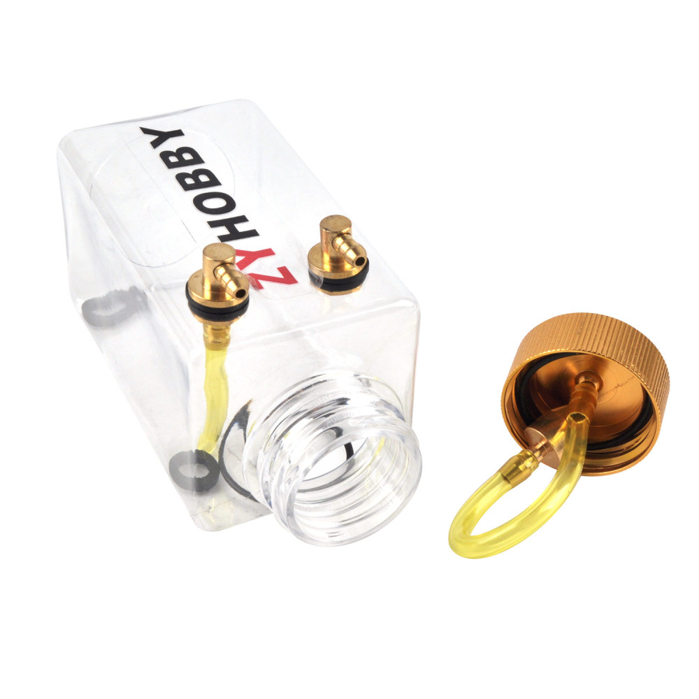 RC Tank Gas Fuel Bottle with Transparent Plastic for RC Airplane Model