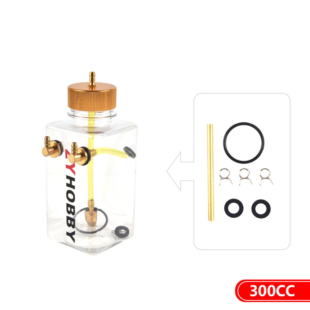 RC Tank Gas Fuel Bottle with Transparent Plastic for RC Airplane Model