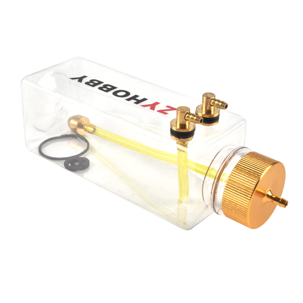 RC Tank Gas Fuel Bottle with Transparent Plastic for RC Airplane Model