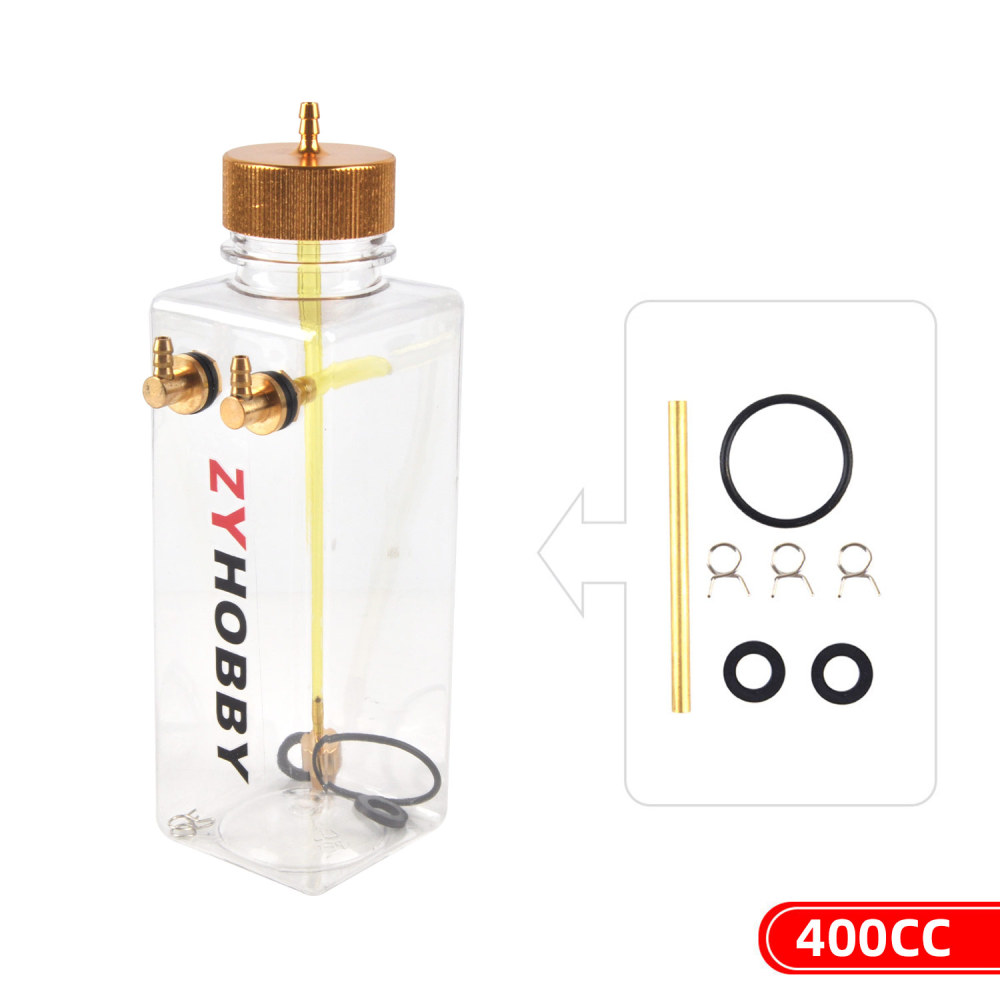 RC Tank Gas Fuel Bottle with Transparent Plastic for RC Airplane Model
