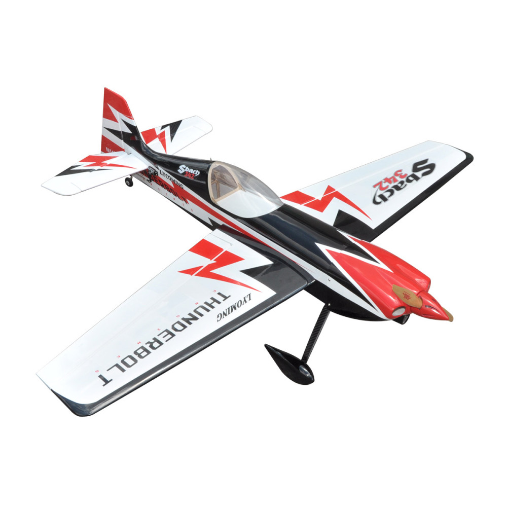 Sbach342 55inch RC Airplane Fuselage 3D Fix Wing Wooden Model Plane Frame PNP Version