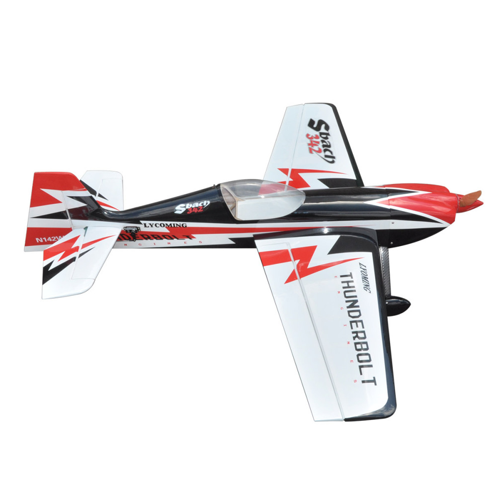 Sbach342 55inch RC Airplane Fuselage 3D Fix Wing Wooden Model Plane Frame PNP Version