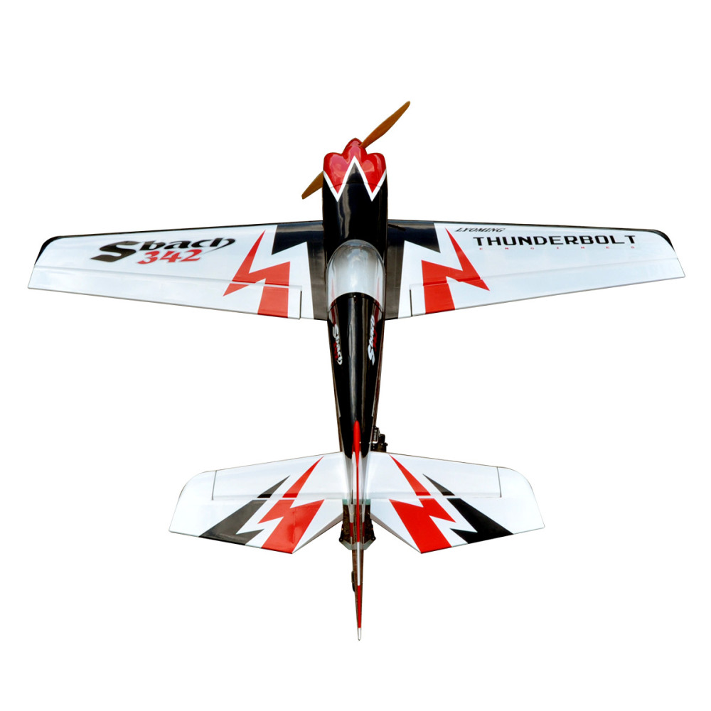 Sbach342 55inch RC Airplane Fuselage 3D Fix Wing Wooden Model Plane Frame PNP Version