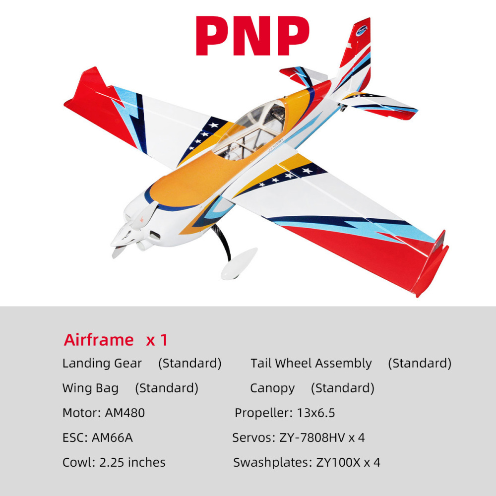 ZYHOBBY VOTEC 322 M069 48inch Fixed Wing Yellow Electric RC Model PNP Version Yellow