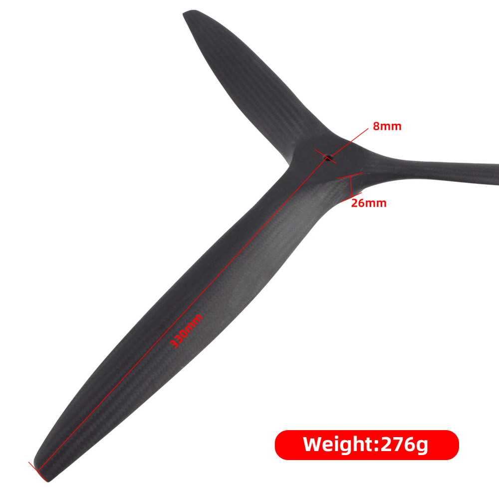 3 Blades Carbon Fiber Propeller Oil-Powered 26x12 Counterclockwise for RC Model
