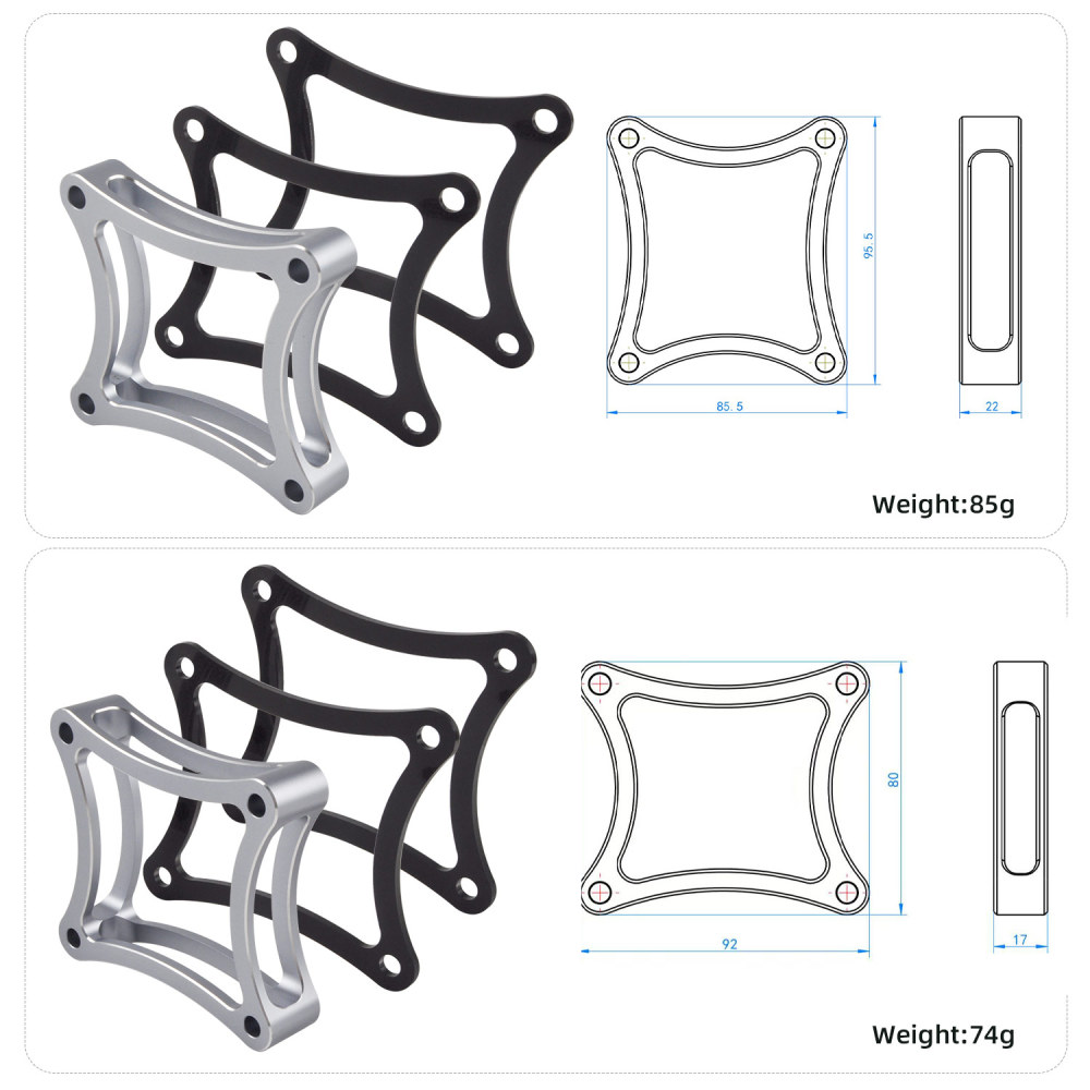 Aluminum Alloy Engine Mount for RC Model Airplanes