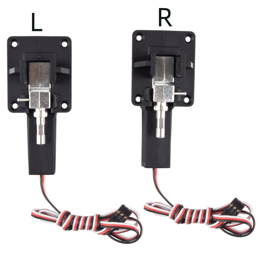 Main Electric Retract Landing Gear No Shaft RC Airplane Fixed‑Wing Model Accessory 1 set