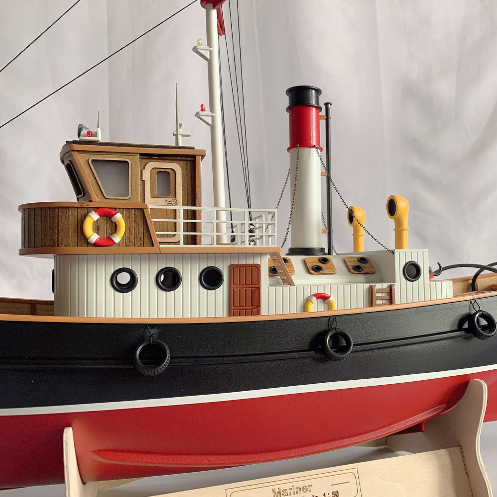Remote-Control Model Boat 1:50 Scale Sailor Tugboat