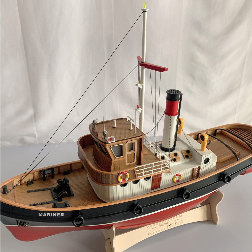 Remote-Control Model Boat 1:50 Scale Sailor Tugboat