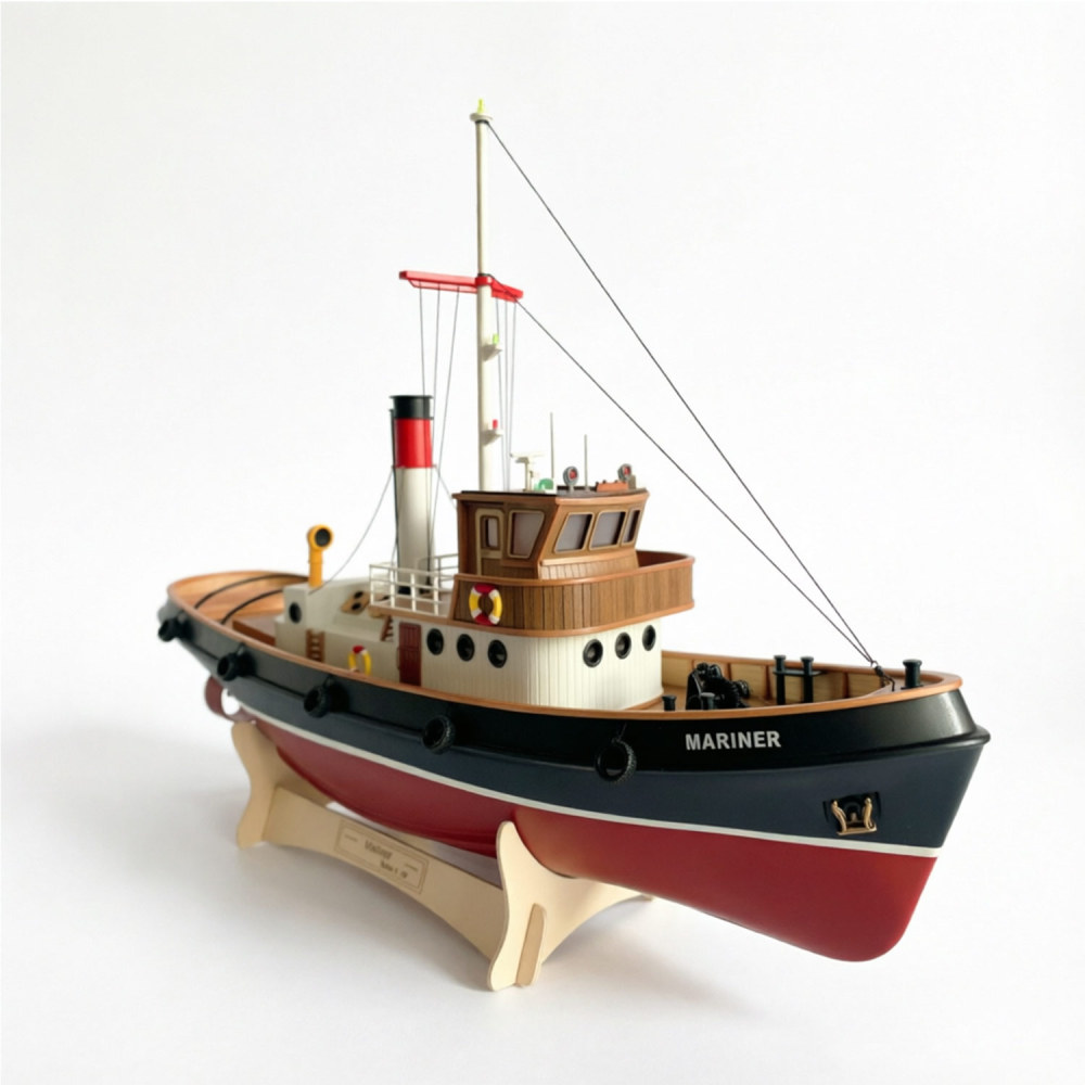 Remote-Control Model Boat 1:50 Scale Sailor Tugboat