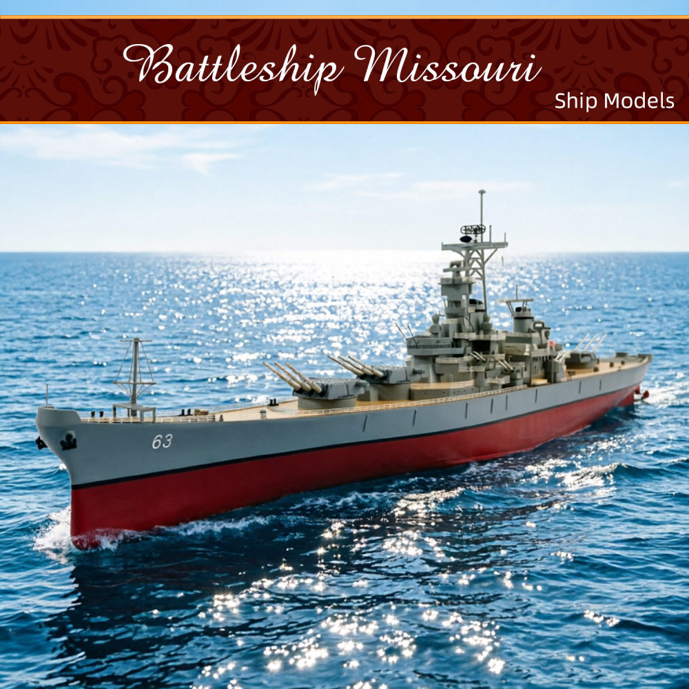 1:150 Scale Model of the Battleship Missouri