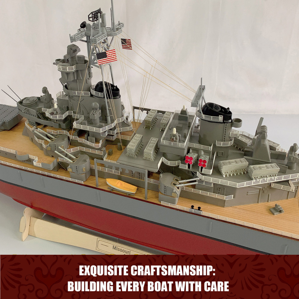 1:150 Scale Model of the Battleship Missouri