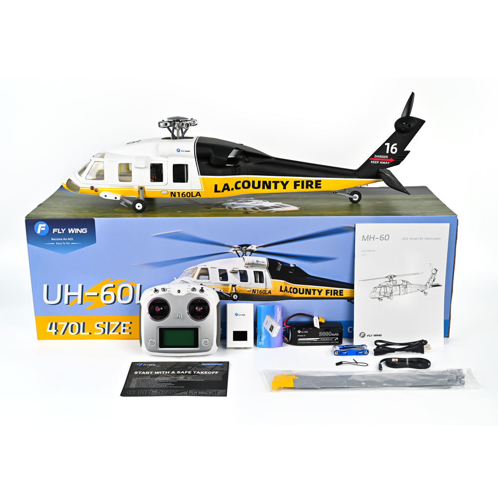 UH-60L Firehawk Scale RC Helicopter, Soft Takeoff & Landing, GPS Stabilization
