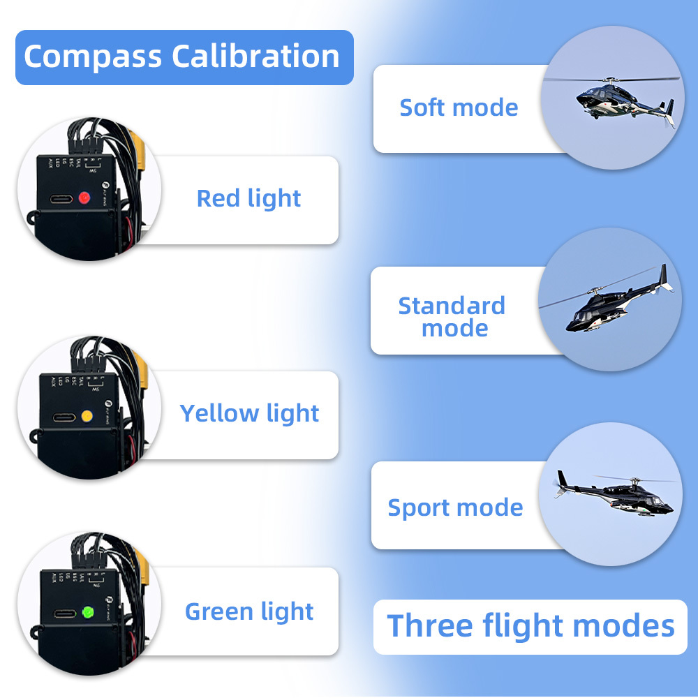 New Airwolf RC Helicopter Model, RTF Ready-to-Fly