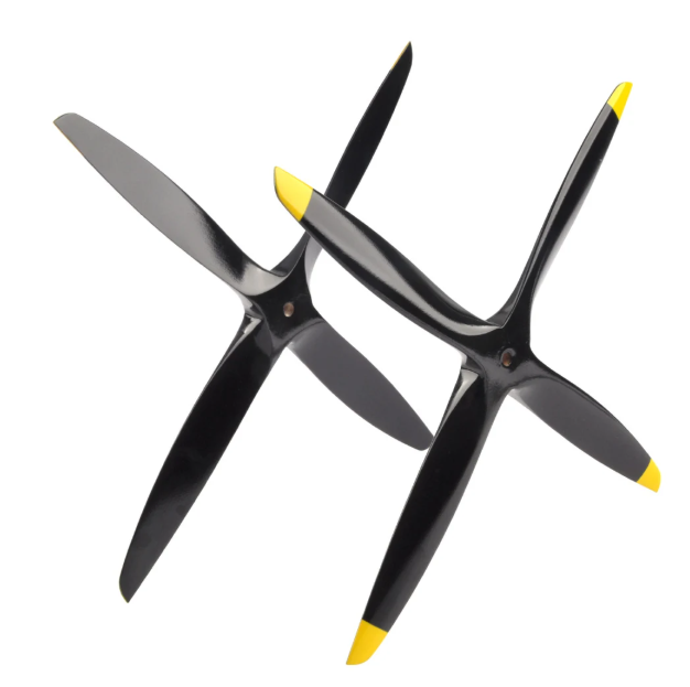 4 Blades 13*8inch Propeller CW Beech Wooden Prop for RC glow model aircraft