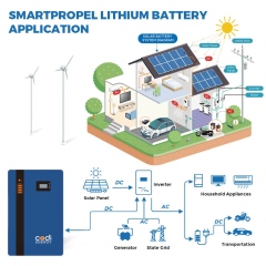 51.2V 100AH Wall Mount Lithium Battery 5.12KWH Active Cell Balancing