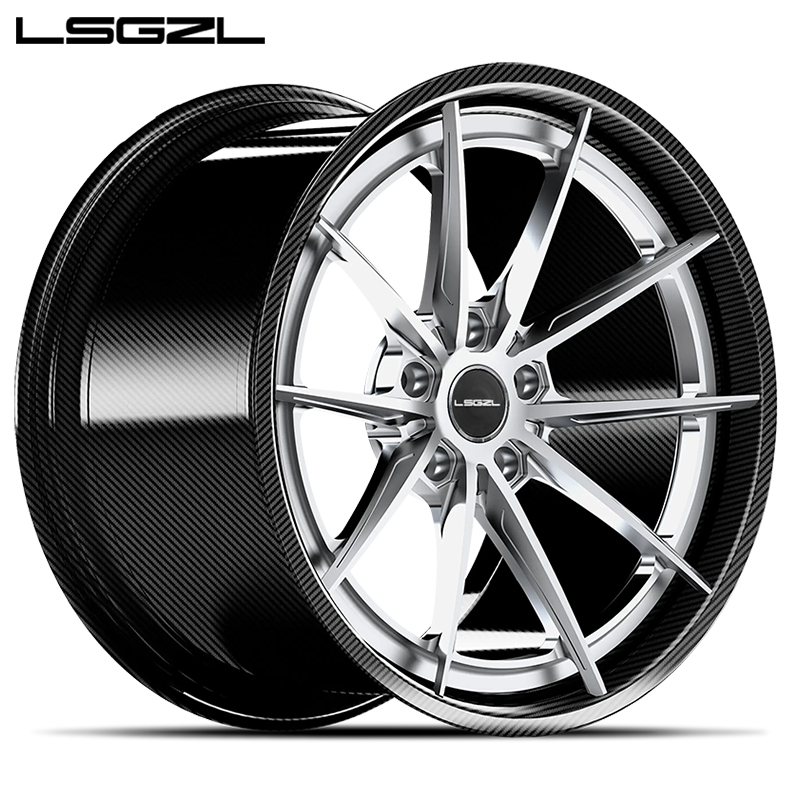 LSGZL forged alloy wheel rims carbon fiber G900 20 22 23 24 26 Inch wheel 5x130 5x114.3 5x120 Rims