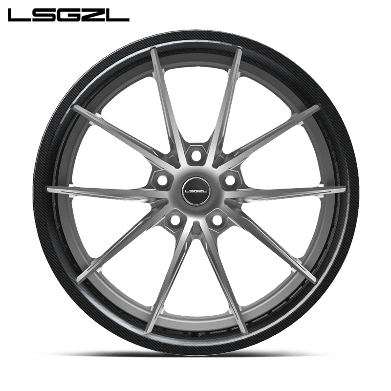 LSGZL forged alloy wheel rims carbon fiber G900 20 22 23 24 26 Inch wheel 5x130 5x114.3 5x120 Rims