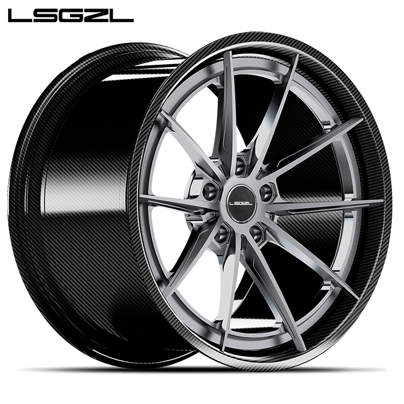 LSGZL forged alloy wheel rims carbon fiber G900 20 22 23 24 26 Inch wheel 5x130 5x114.3 5x120 Rims