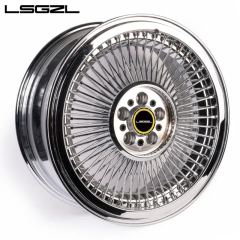 custom Chrome steel wire wheel 20 inch wire spoke rims 22 24 26 inch wheel 5x114.3 5x130 5x120 rims car rims