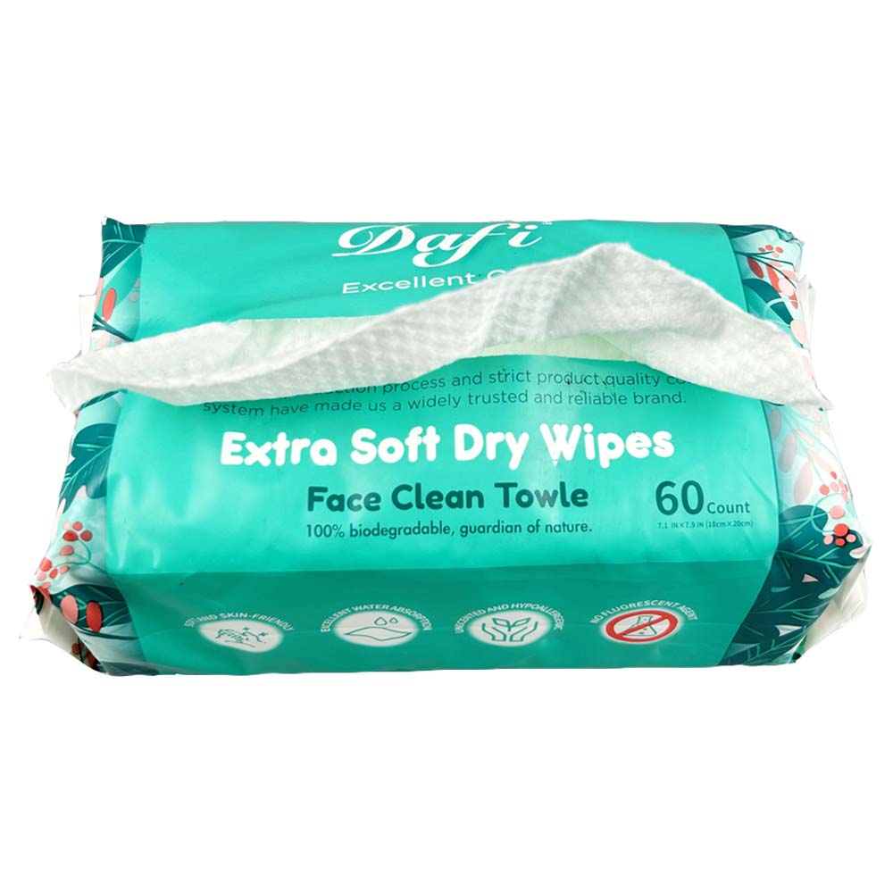 Customized Logo Small Size 100% Viscose Biodegradable Disposable Face Towel Wipes