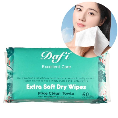 Customized Logo Small Size 100% Viscose Biodegradable Disposable Face Towel Wipes