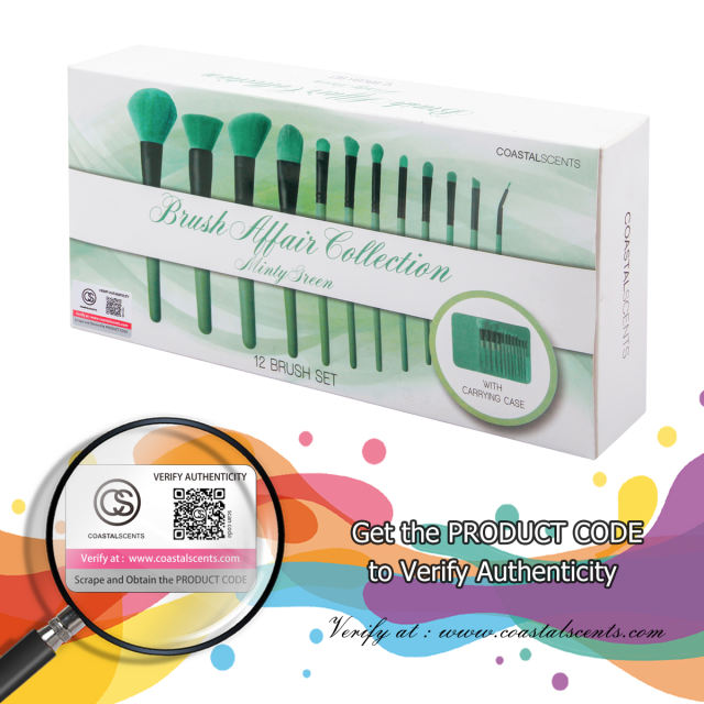 Brush affair collection Minty Green 12 Piece Brush Set