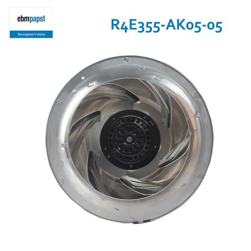 ebmpapst 355mm 230V 0.80/1.14A 180/260W Turbine centrifugal air purification fan Centrifugal exhaust fan R4E355-AK05-05