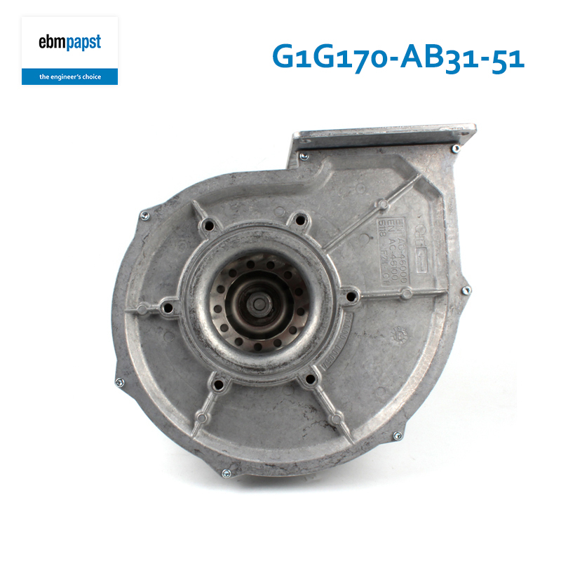 ebmpapst 170mm 230V 1.8A 410W Condensate boiler fan Industrial drum fan G1G170-AB31-51