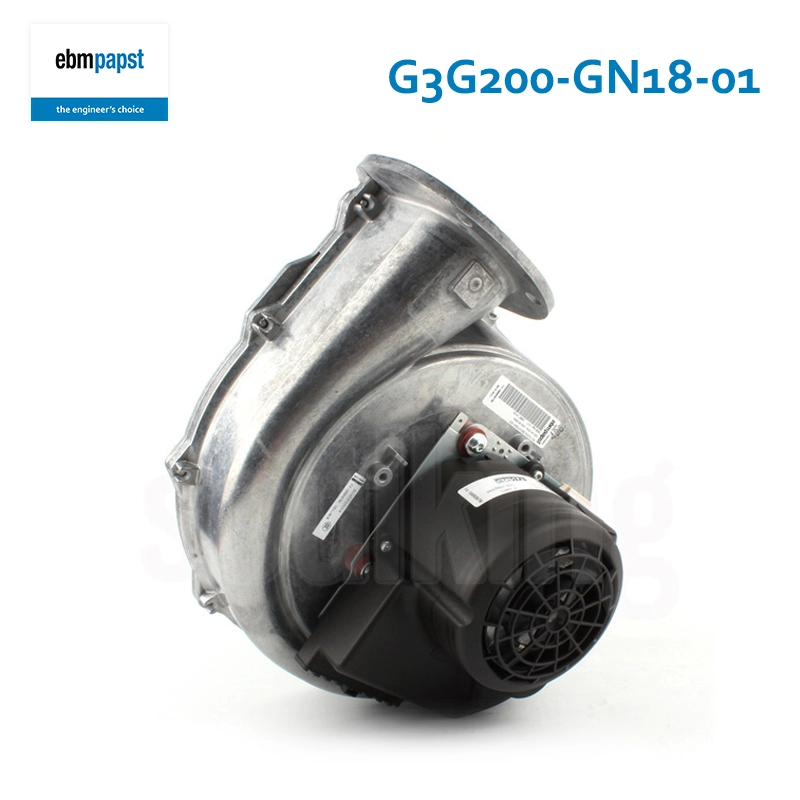 ebmpapst 200mm 230V 750W New original fan EC speed governing gas fired boiler blower G3G200-GN18-01
