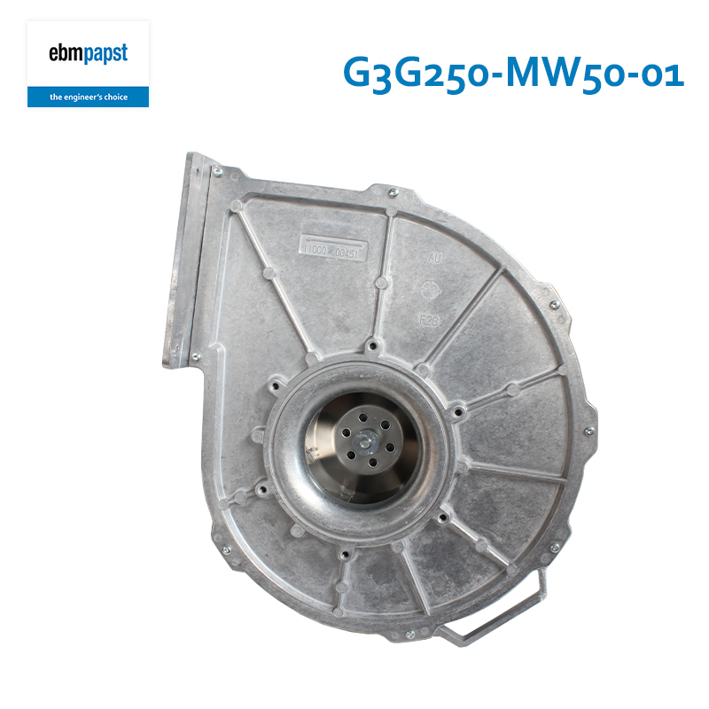 ebmpapst 250mm 380-480V 4A 2400W Gas condensing boiler centrifugal blower Cooling drum fan G3G250-MW50-01