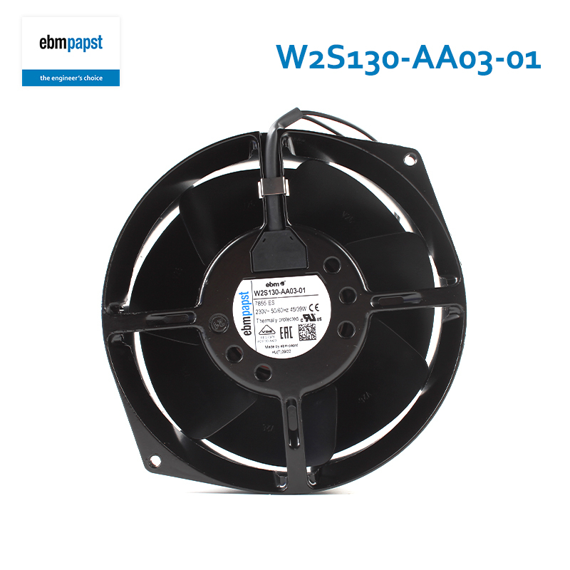 ebmpapst 172×150×55mm 230V 0.13/0.25A 39/45W Industrial automation fan Motor cooling fan W2S130-AA03-01