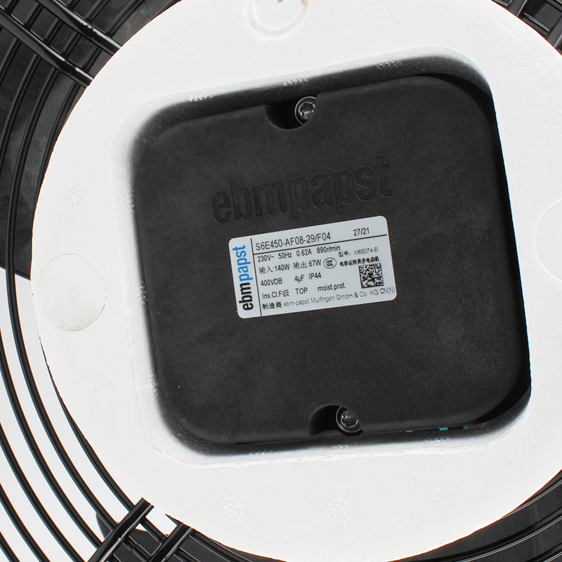 ebmpapst Schneider air conditioning fan Precision air conditioning exhaust fan φ477.2mm 230V 0.62A 140/67W S6E450-AF08-29-F04