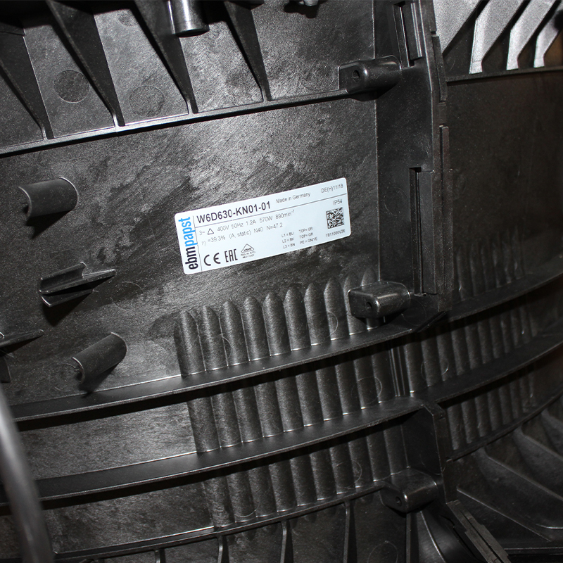 ebmpapst Air conditioning axial flow fan Large axial flow fan manufacturer φ630mm 400V 1.2A 570W W6D630-KN01-01