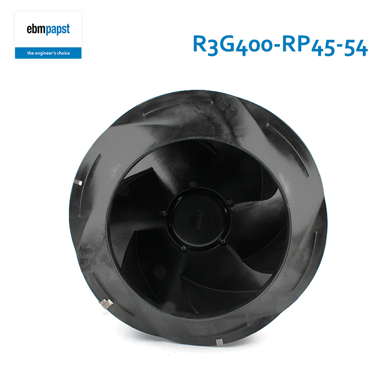 ebmpapst Precision air conditioning cooling fan Backward inclined centrifugal fan φ450mm 200/277V 1.7/0.9A 320W R3G400-RP45-54