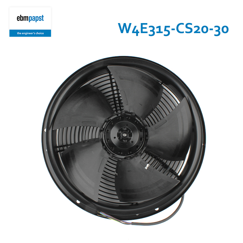 ebmpapst external rotor axial flow fan Air conditioning cooling and cooling fan φ225mm 230V 0.52/0.66A 110/148W W4E315-CS20-30