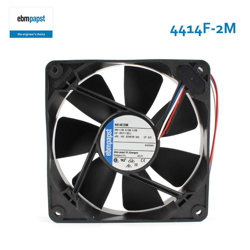 ebmpapst dc 24v cooling fan cooling slim radiator fan 12025 0.13A 3.2W 4414F-2M for frequency transformer