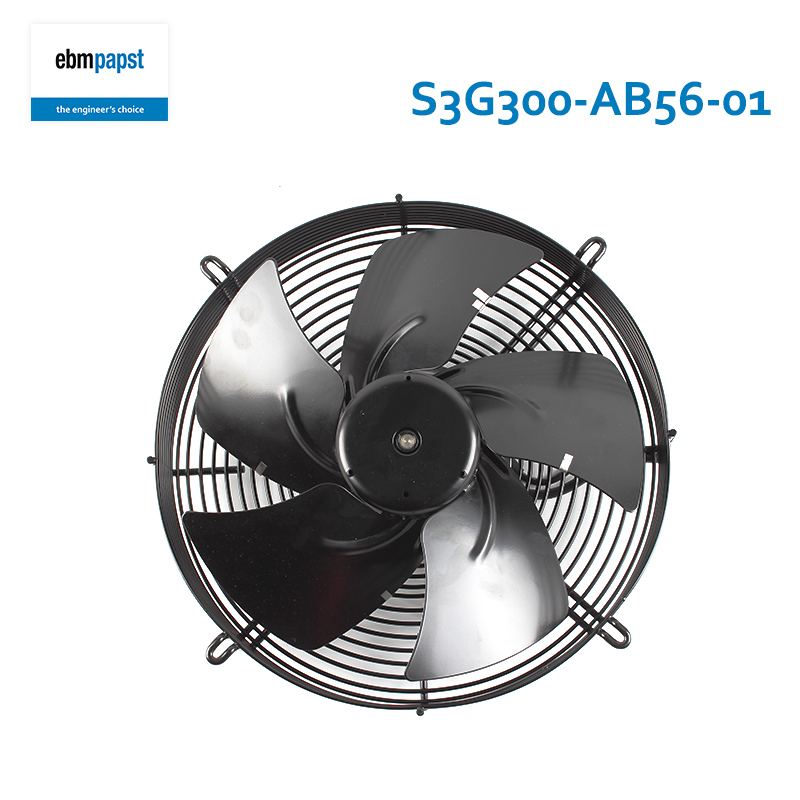 ebmpapst external rotor axial flow fans waterproof cooling fan 300mm 200/277V 0.76A 103W S3G300-AB56-01