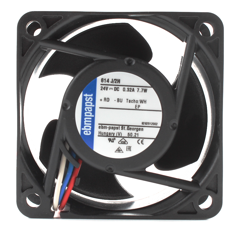 ebmpapst dc brushless fan cooling fan cpu 6032 24V 0.32A 7.7W 614J/2H