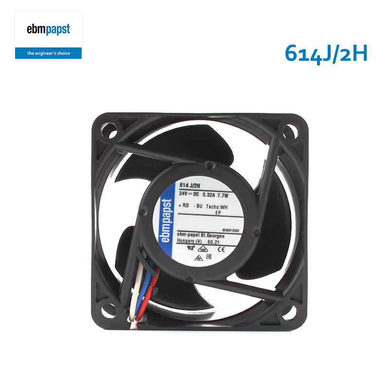 ebmpapst dc brushless fan cooling fan cpu 6032 24V 0.32A 7.7W 614J/2H