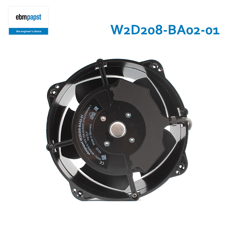 ebmpapst ac axial fan high air flow cooling fan 208mm 400V 0.15A 60/80W W2D208-BA02-01 for frequency transformer