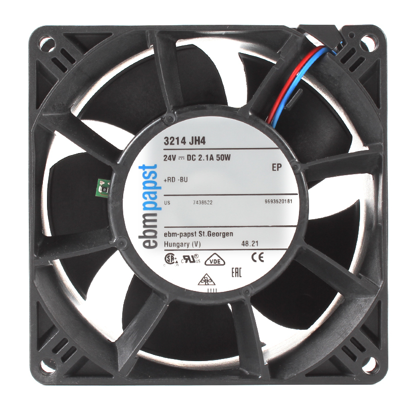ebmpapst 92x92x38 dc cooling fan waterproof cooling fan 9238 24V 2.1A 50W 3214JH4