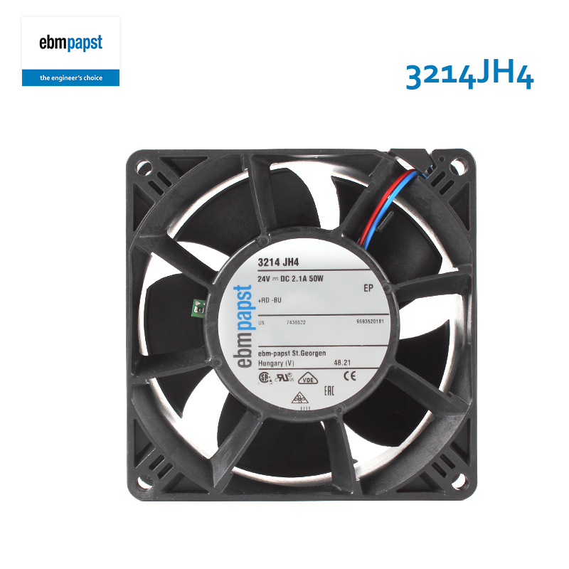 ebmpapst 92x92x38 dc cooling fan waterproof cooling fan 9238 24V 2.1A 50W 3214JH4