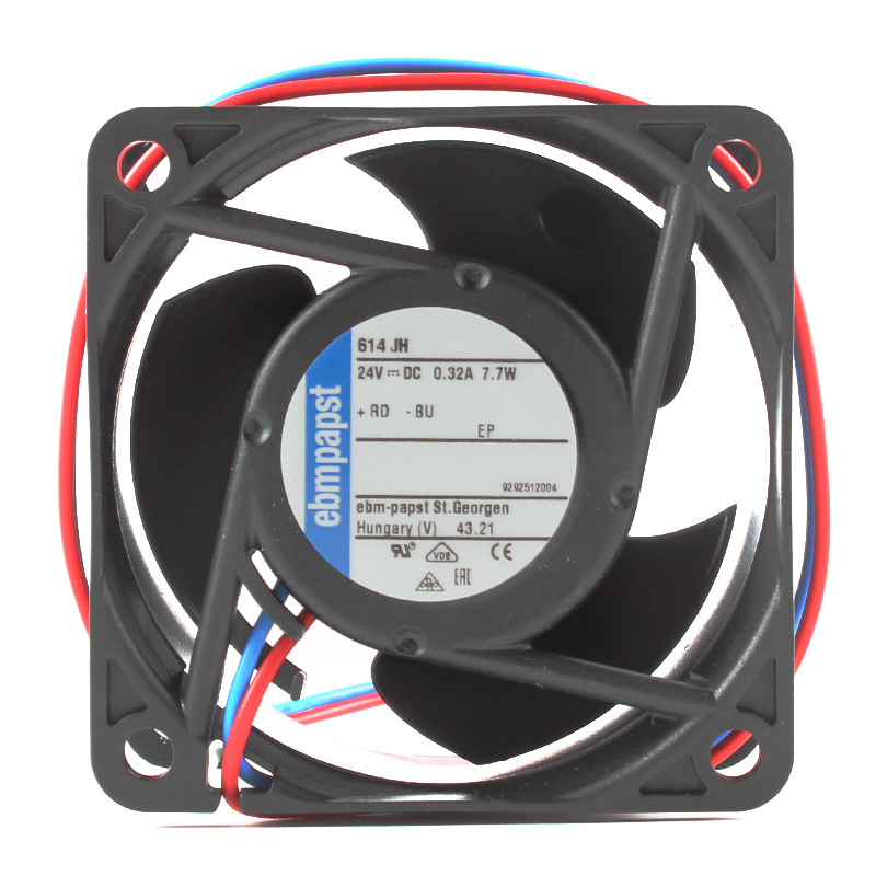 ebmpapst high speed dc cooling fan axial fan for cooling unit 6032 24V 0.32A 7.7W 614JH