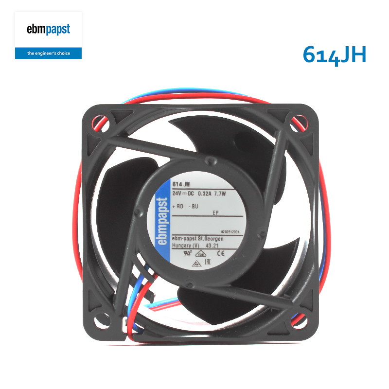 ebmpapst high speed dc cooling fan axial fan for cooling unit 6032 24V 0.32A 7.7W 614JH