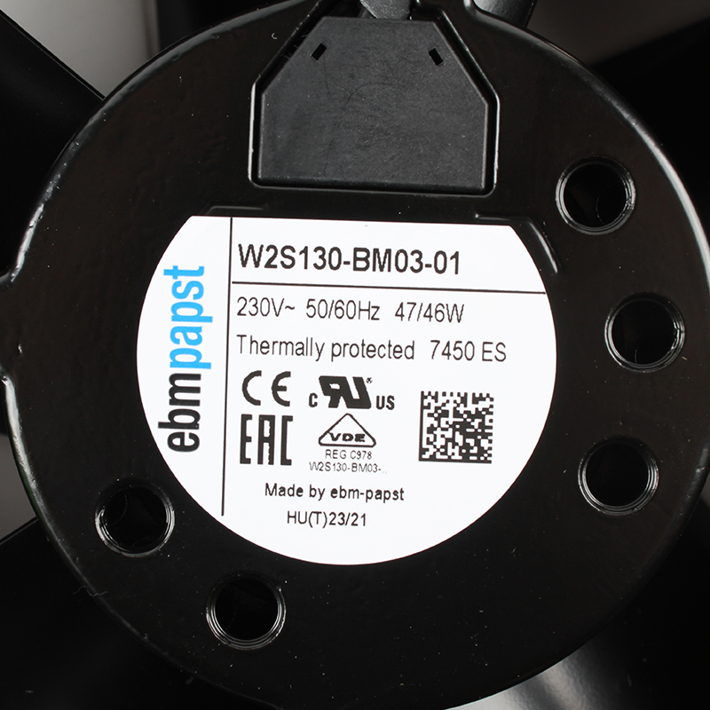 ebmpapst ac radiator fan axial fan for industrial 150×55mm 230V 0.31/0.27A 47/46W W2S130-BM03-01