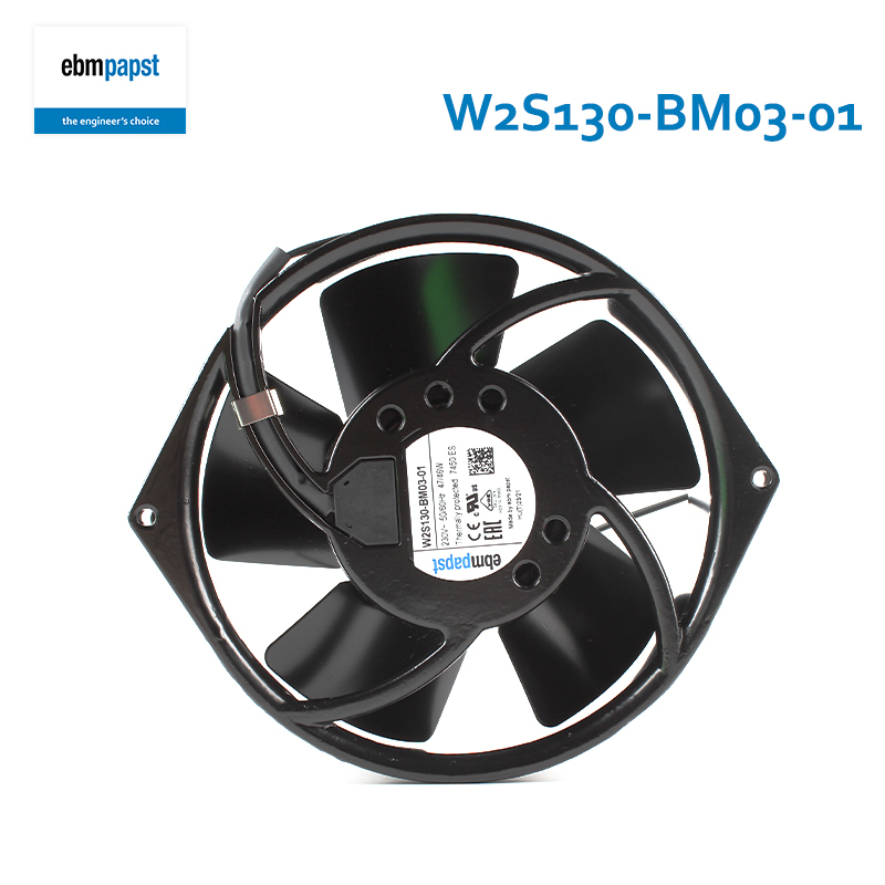 ebmpapst ac radiator fan axial fan for industrial 150×55mm 230V 0.31/0.27A 47/46W W2S130-BM03-01