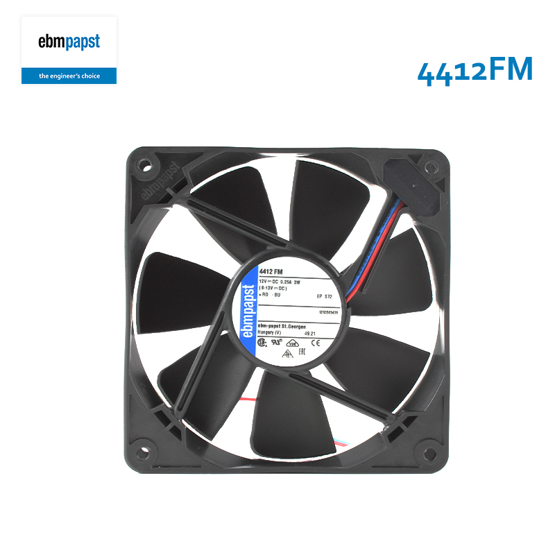 ebmpapst 12v mini inverter cooling fan 120x120x25 dc cooling fan 12025 0.25A 3W 4412FM