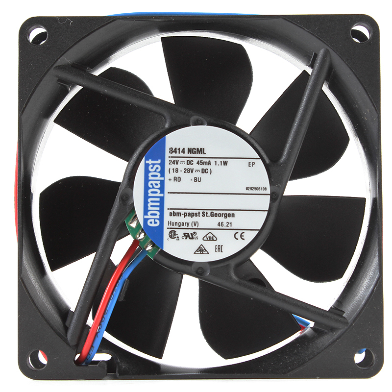 ebmpapst 40mm powered mute 24v high speed dc cooling fan 4010 45mA 1.1W 8414NGML