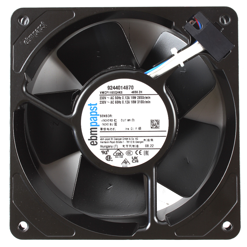 ebmpapst ac axial fan with metal impeller cooling fan 120x120x38 ac axial 12038 230V 0.12A 19/18W 4656ZH